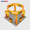 Modular Booth Kits 6m x 6m - Model 22