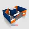9x6m SEG Booth Kit with Private Meeting Room & 3 Counters
