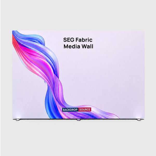 SEG Fabric Media Wall - 4m W x 2.5m H