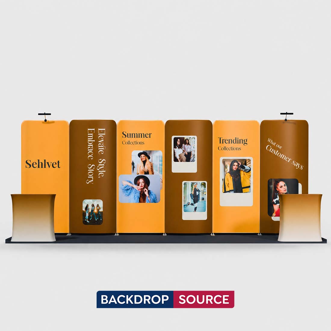 Portable Exhibit Display 3m x 6m - Model 17