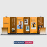 Portable Exhibit Display 3m x 6m - Model 17