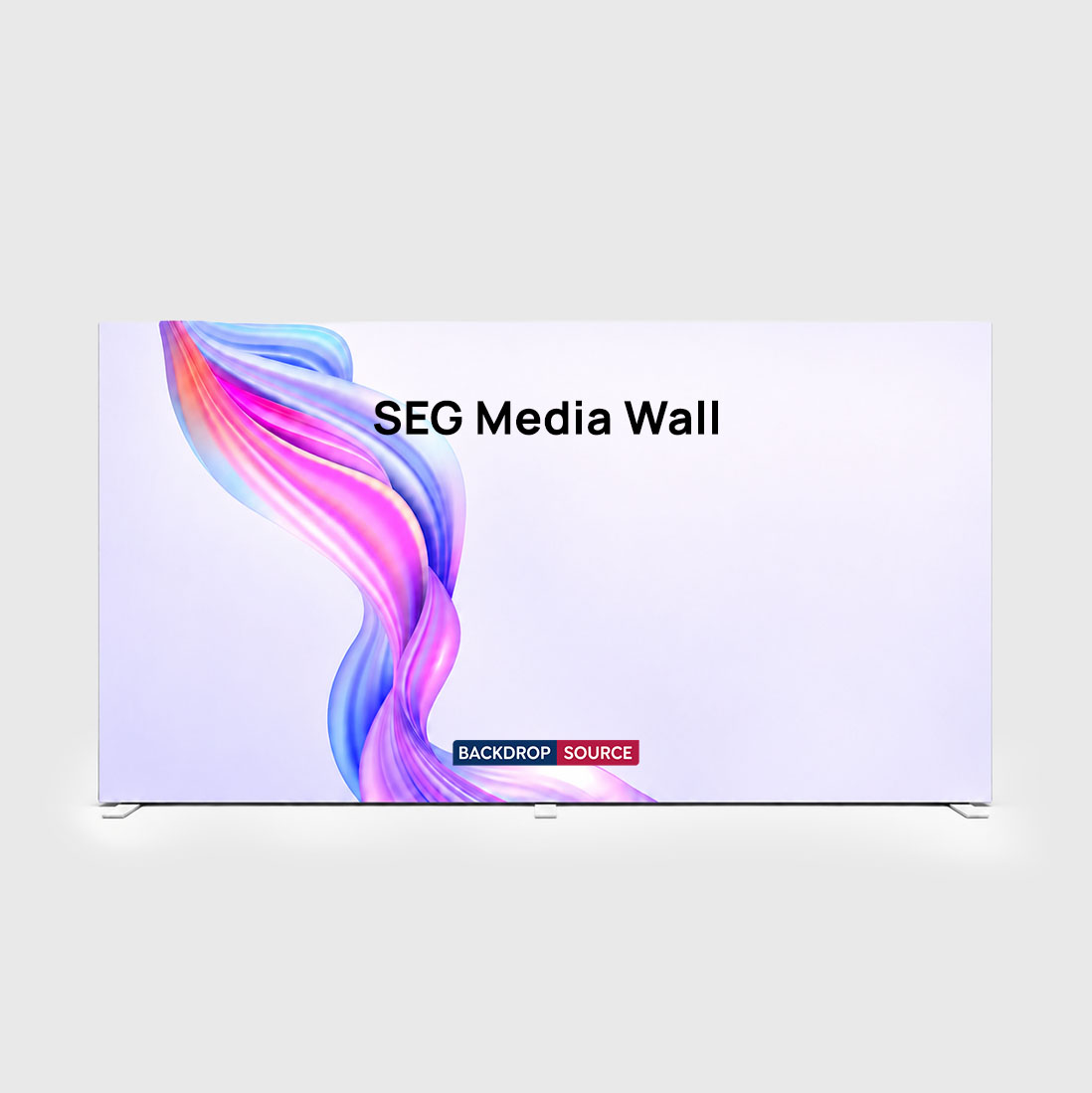Non-Backlit SEG Fabric Media Wall - 6m W