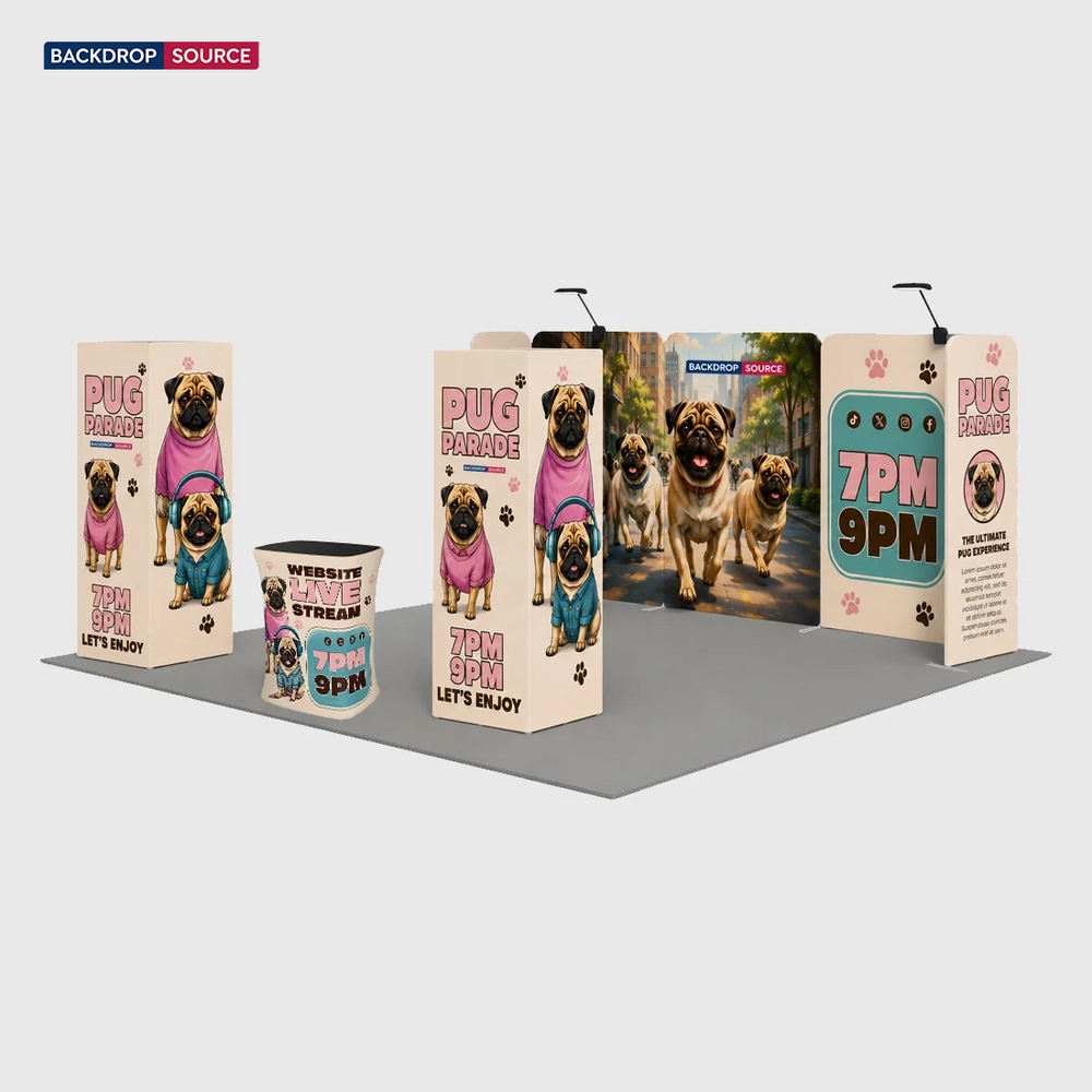 Modular Booth Kits 6m x 6m - Model 18