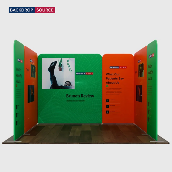 Magnetic Fabric Booth Display - Model 2 (3m x 3m)