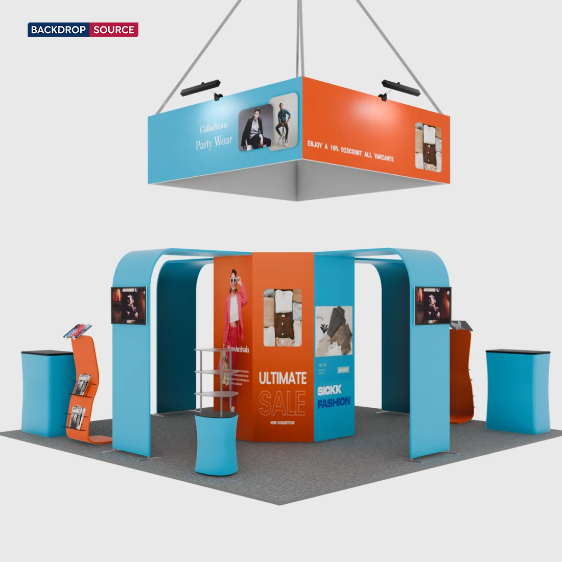 Modular Booth Kits 6m x 6m - Model 02