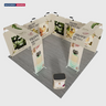 Modular Booth Kits 6m x 6m - Model 19