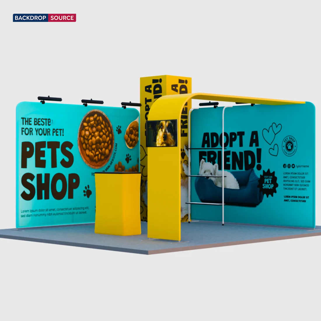 Modular Booth Kits 6m x 6m - Model 01