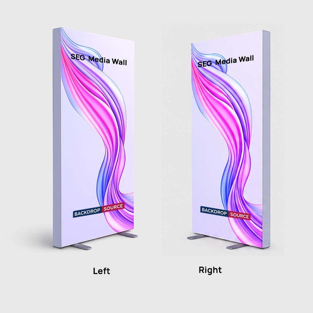 SEG Fabric Media Wall - 1m W x 2m H