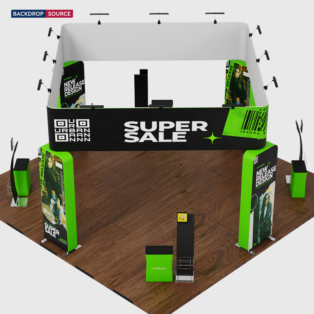 Modular Booth Kits 6m x 6m - Model 11