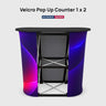 Fabric Velcro Pop Up Counter 1 x 2