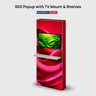 SEG Popup Display with TV Mount & External Shelves
