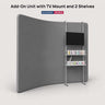 Modular Add-On Unit with TV Mount and 2 Shelves