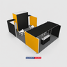 9x6m SEG Booth Kit with Meeting Space & Lockable Tower Counter