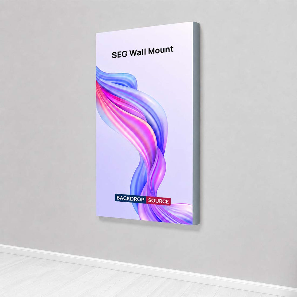 Wall-Mounted SEG Fabric display - 60mm Depth