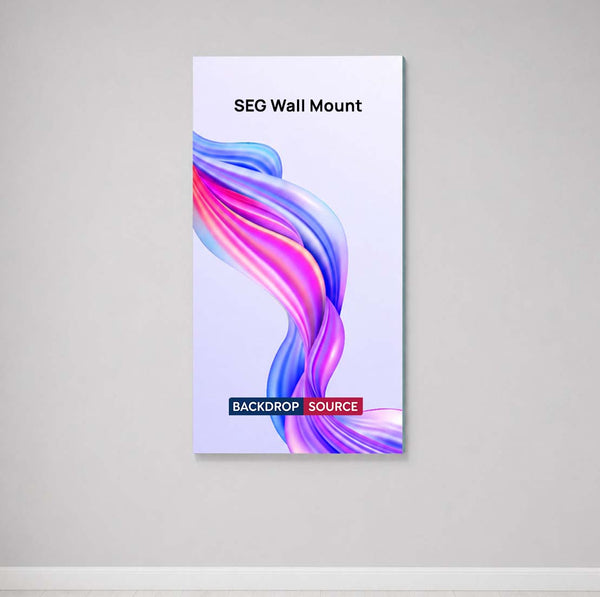 Wall-Mounted SEG Fabric display - 40mm Depth