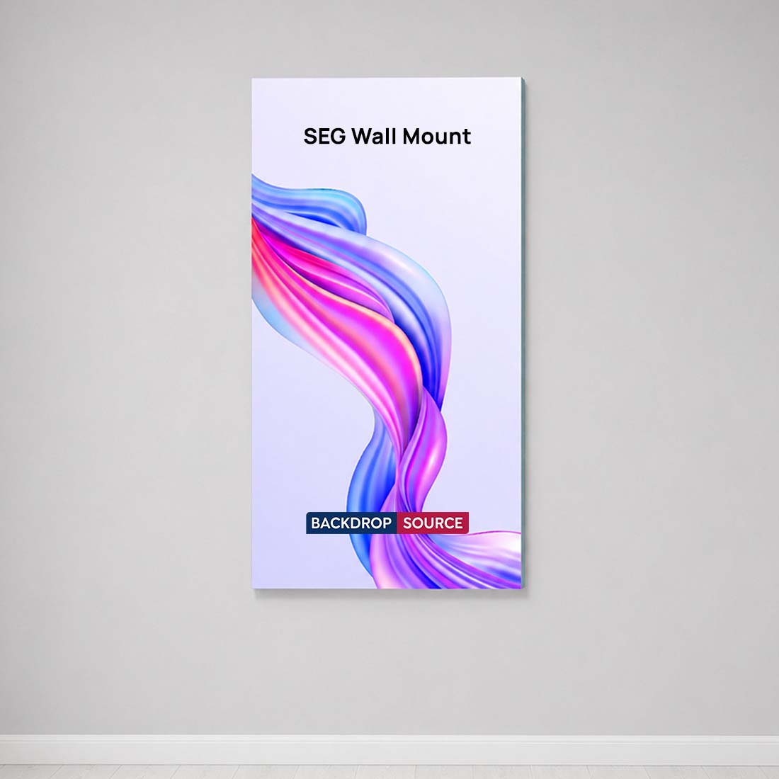 Wall-Mounted SEG Fabric display - 120mm Depth