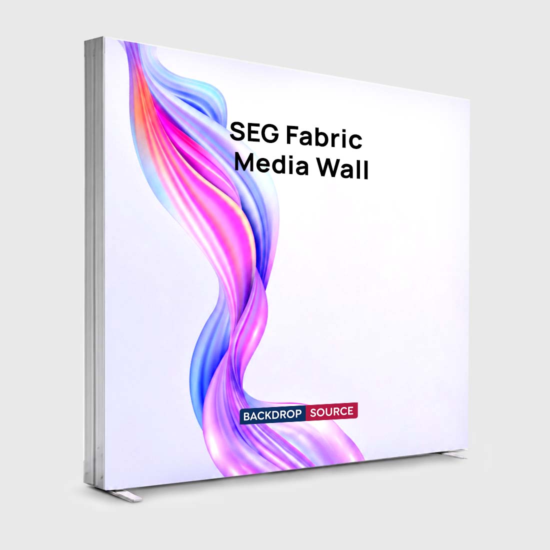 Non-Backlit SEG Fabric Media Wall - 3m W