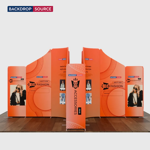Magnetic Fabric Booth Display - Model 4 (5m x 5m)