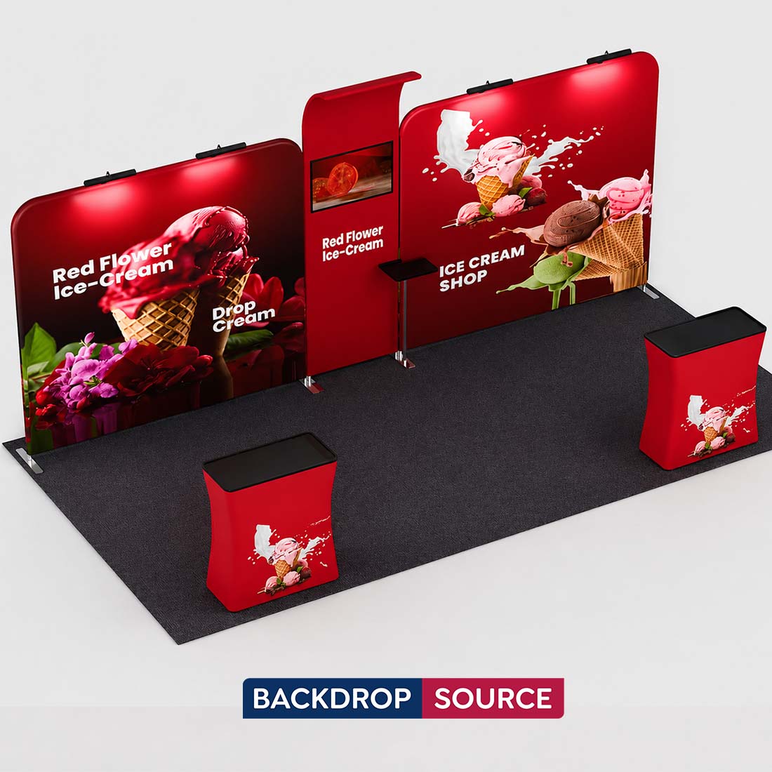 Portable Exhibit Display 3m x 6m - Model 16