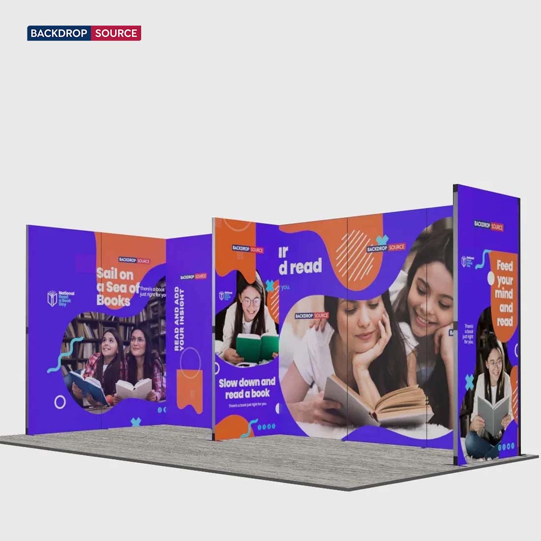 6m Folding SEG U-Shape Booth Kit with Centre Divider