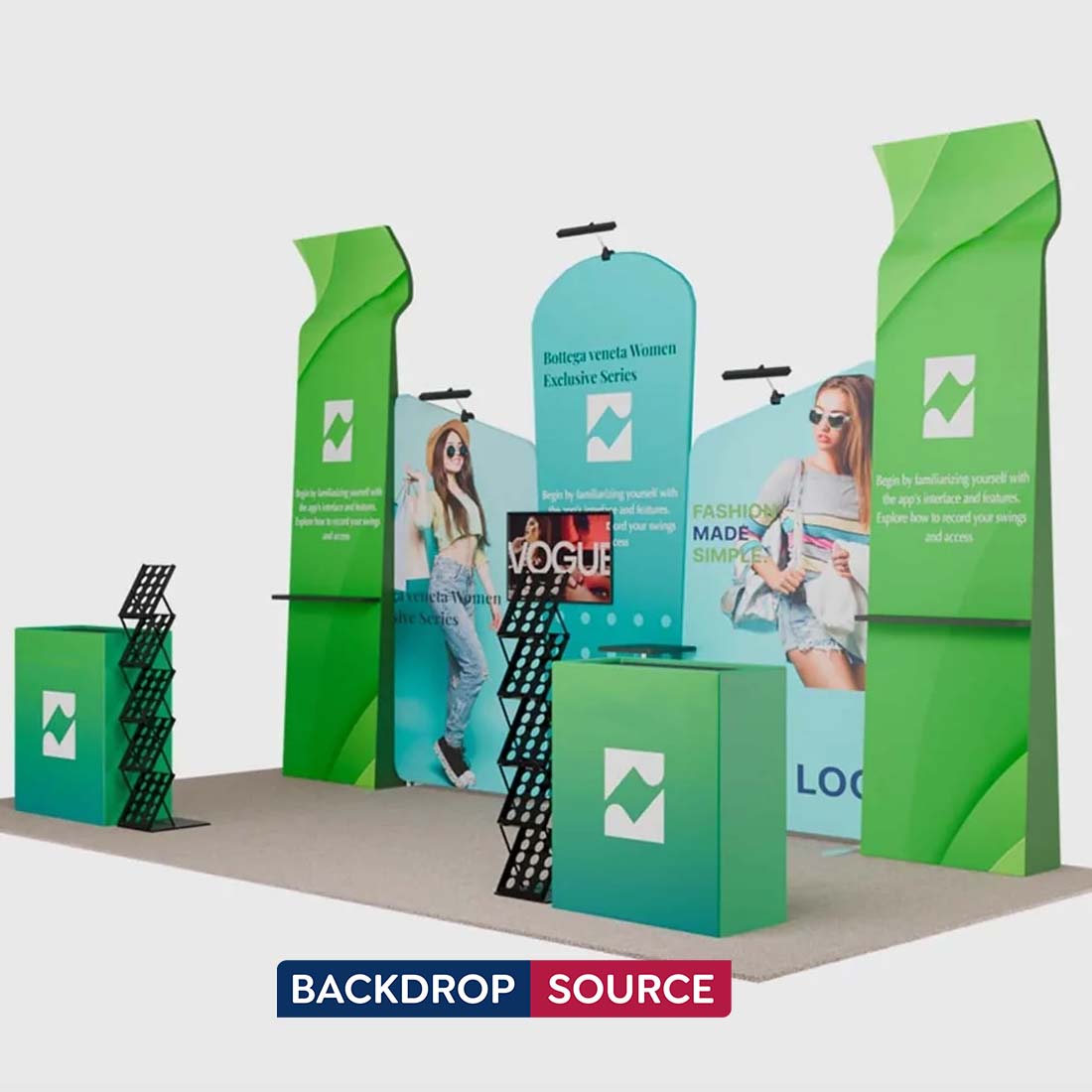 Portable Exhibit Display 3m x 6m - Model 4