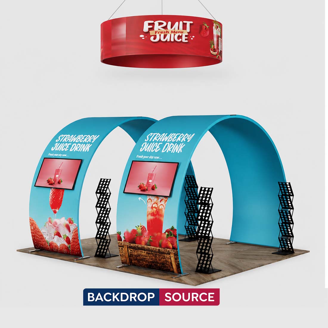 Portable Exhibit Display 3m x 6m - Model 9