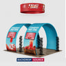 Portable Exhibit Display 3m x 6m - Model 9
