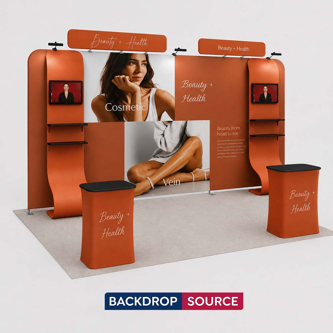 Portable Exhibit Display 3m x 6m - Model 12