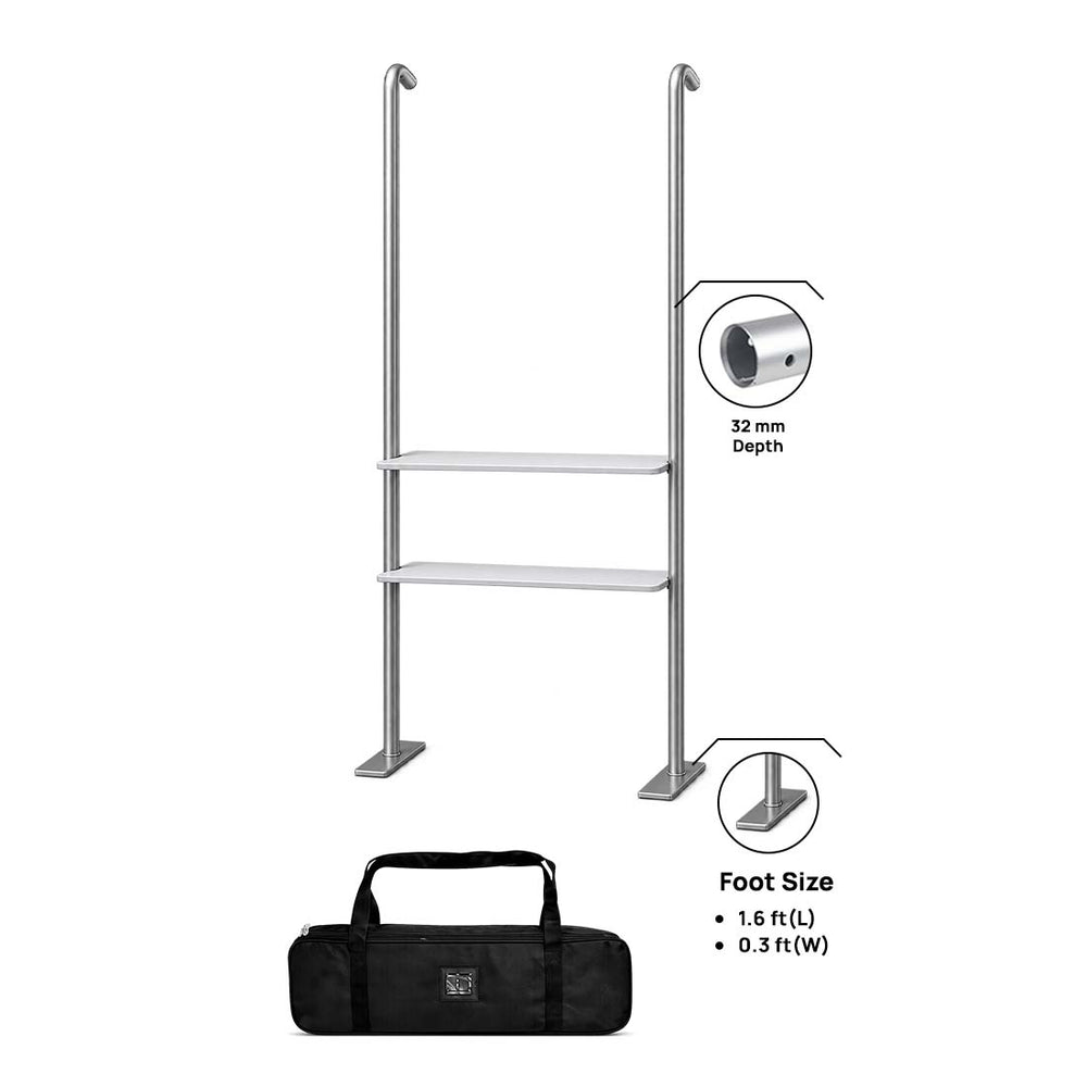 Modular Add-On Unit with TV Mount and 2 Shelves