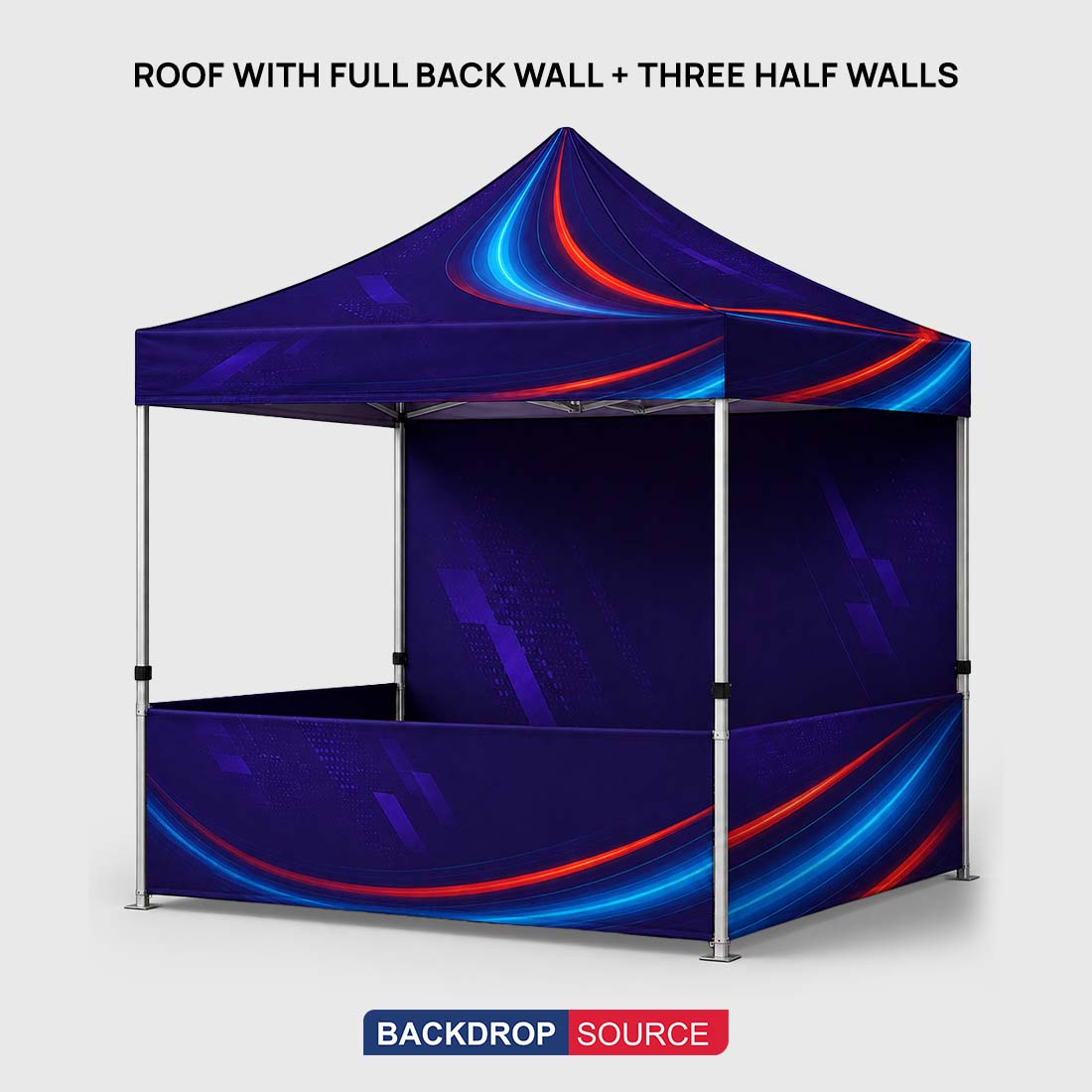 Heavy Duty Fabric Canopy Tent – (2m W x 3m H)