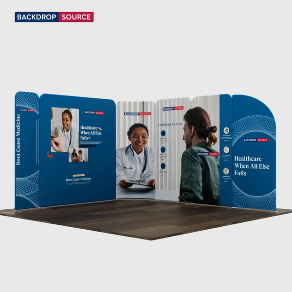 Magnetic Fabric Booth Display - Model 3 (3m x 3m)