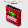 SEG Popup Display with TV Mount & External Shelves