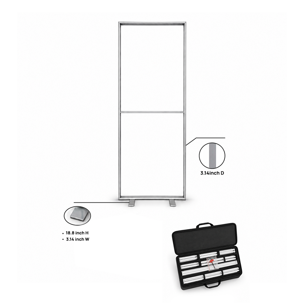 SEG Fabric Media Wall - 0.85m W x 2m H