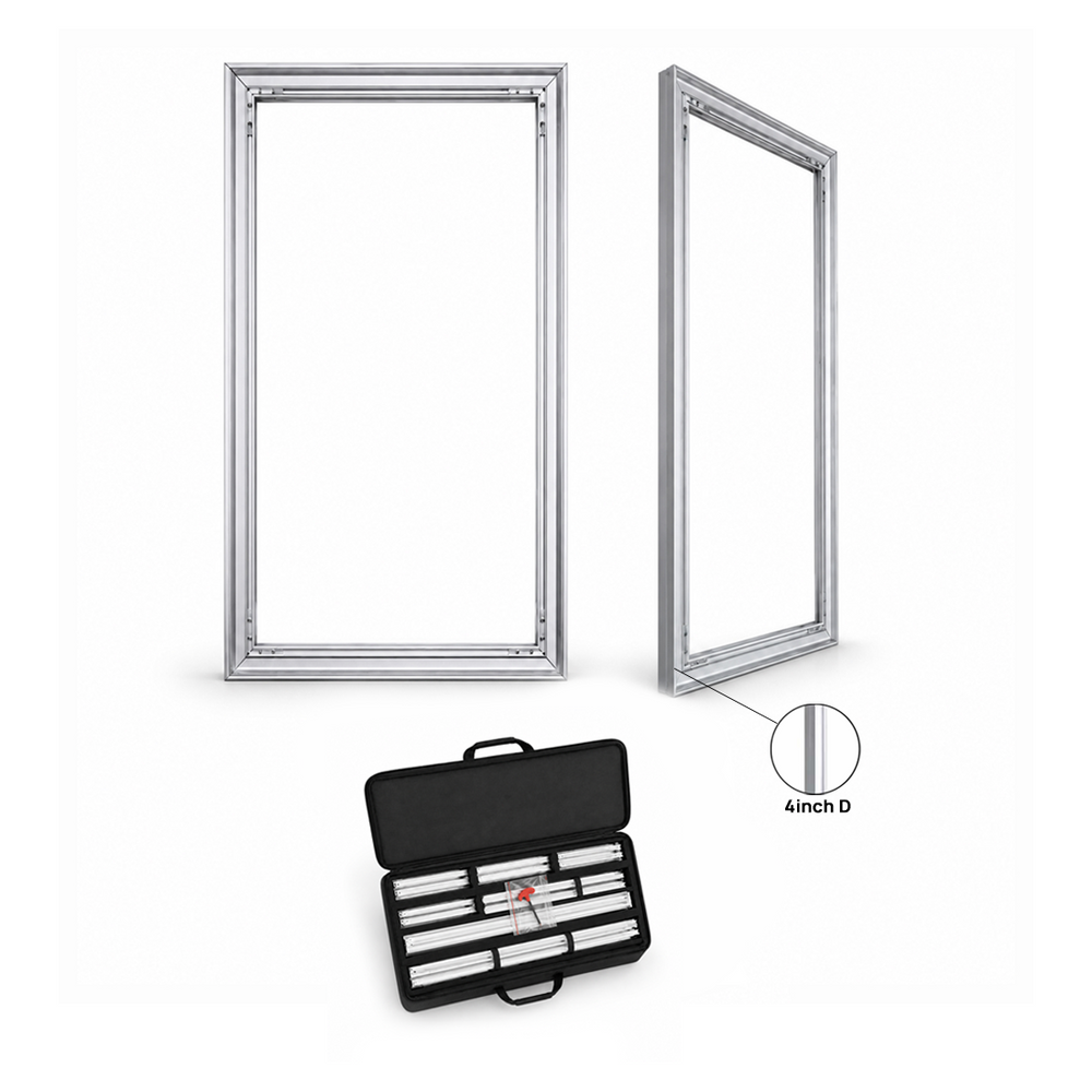 Wall-Mounted SEG Fabric display - 100mm Depth