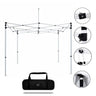 3m x 3m Fabric Canopy Kit with Waterfall Shelves & TV Mounts