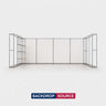 3x6m 3D Media Wall Booth Kit with 12 Display Shelves