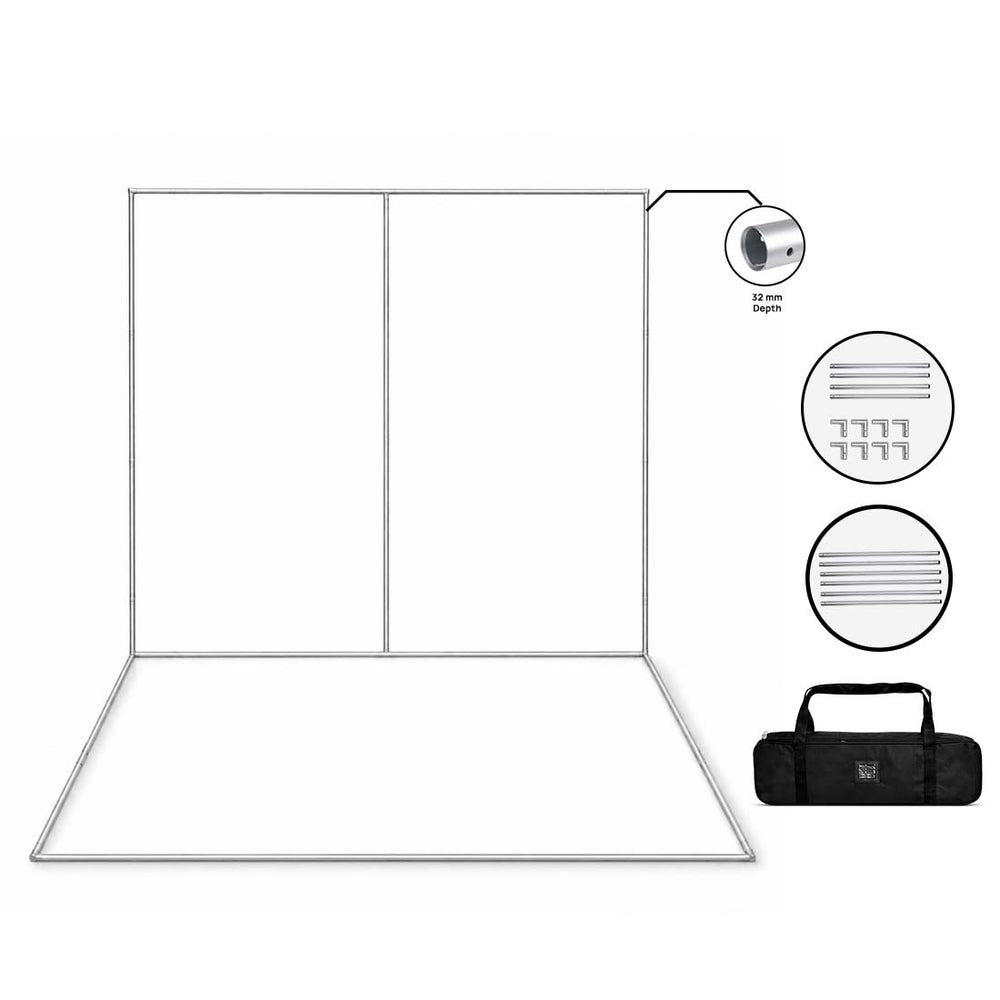 Custom Printed L - Shaped Exhibition Booth