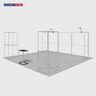Modular Booth Kits 6m x 6m - Model 18