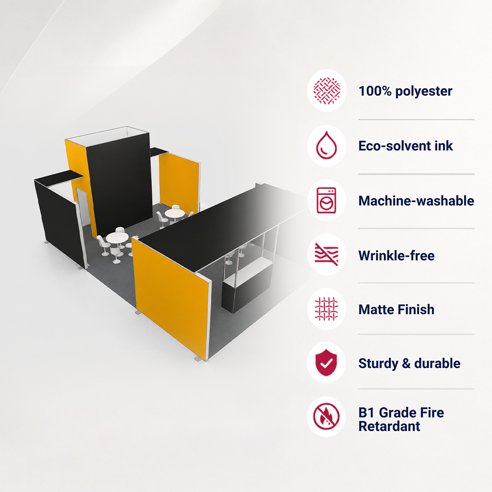 9x6m SEG Booth Kit with Meeting Space & Lockable Tower Counter