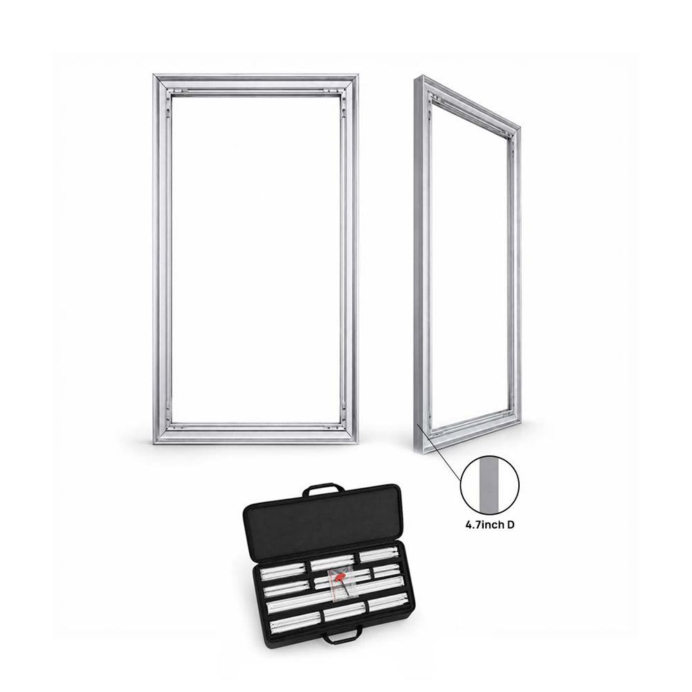 Wall-Mounted SEG Fabric display - 120mm Depth