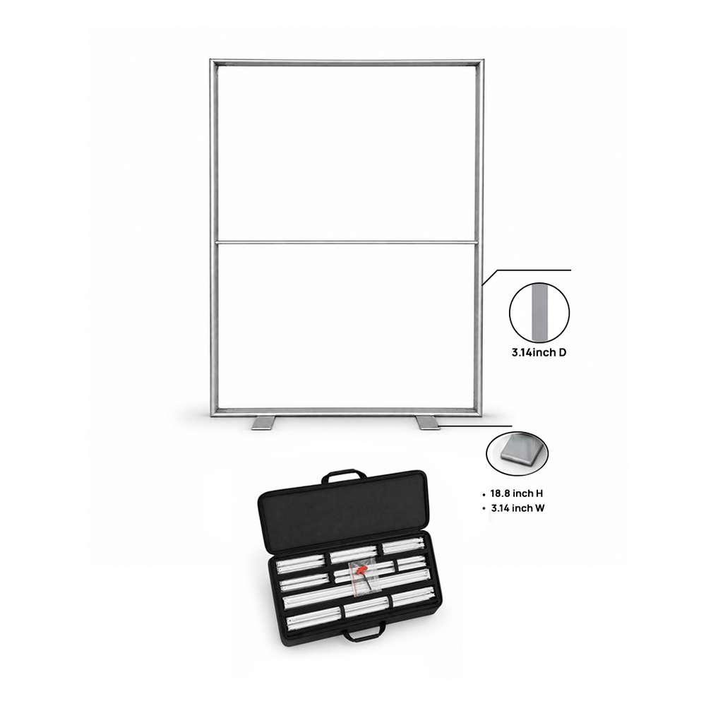 Non-Backlit SEG Fabric Media Wall - 1.2m W x 2m H