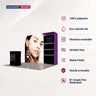 3x3m Fabric Wall Booth Kit with Shelving & LED Counter