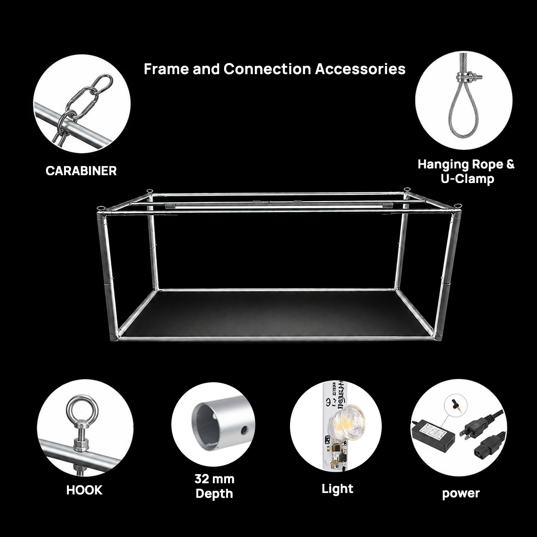 Backlit Rectangle Hanging Banner