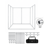Custom Tension Fabric U-Shape Booth Backdrop