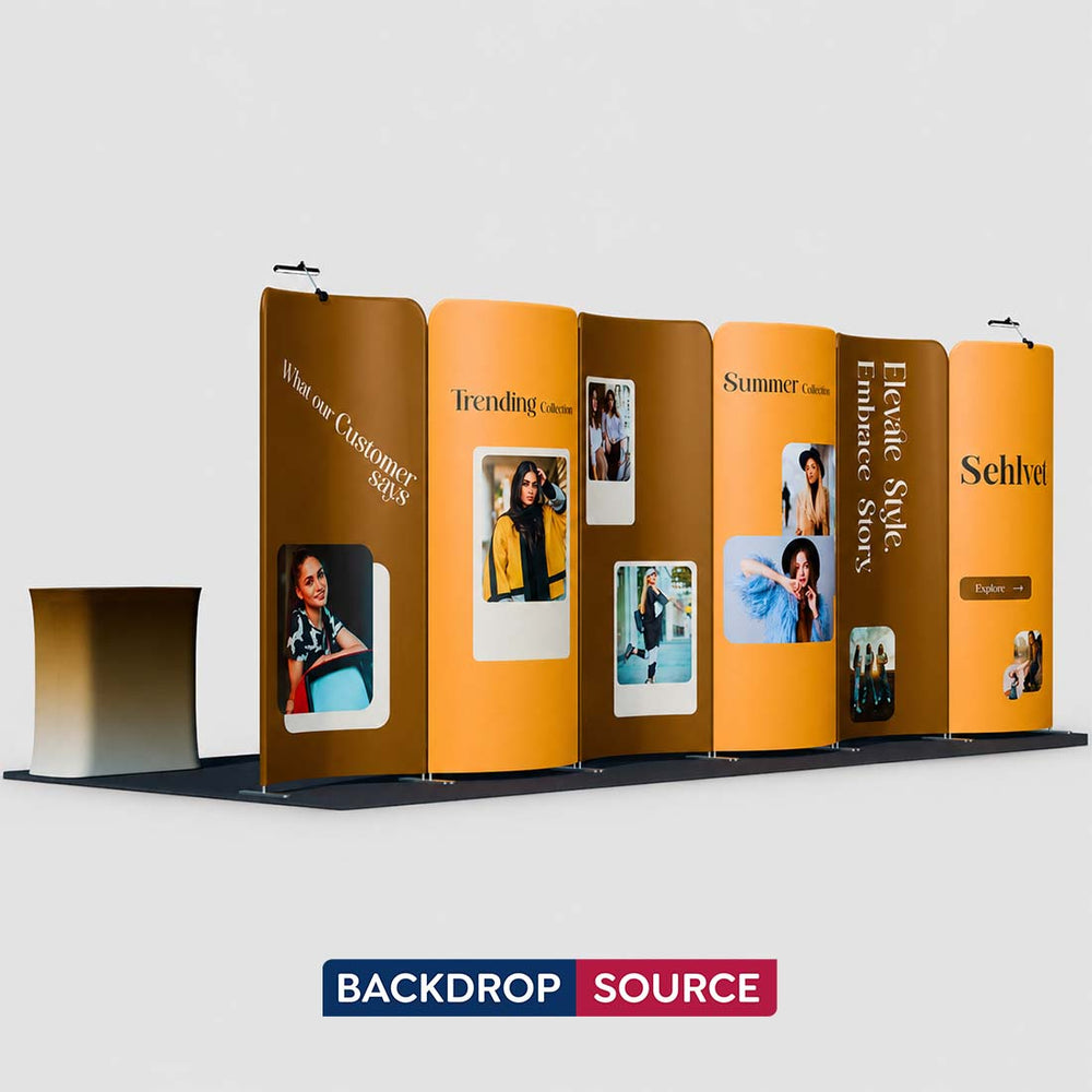 Portable Exhibit Display 3m x 6m - Model 17