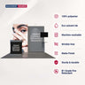 3x3m Backlit SEG Booth Kit with TV Wall & LED Counter