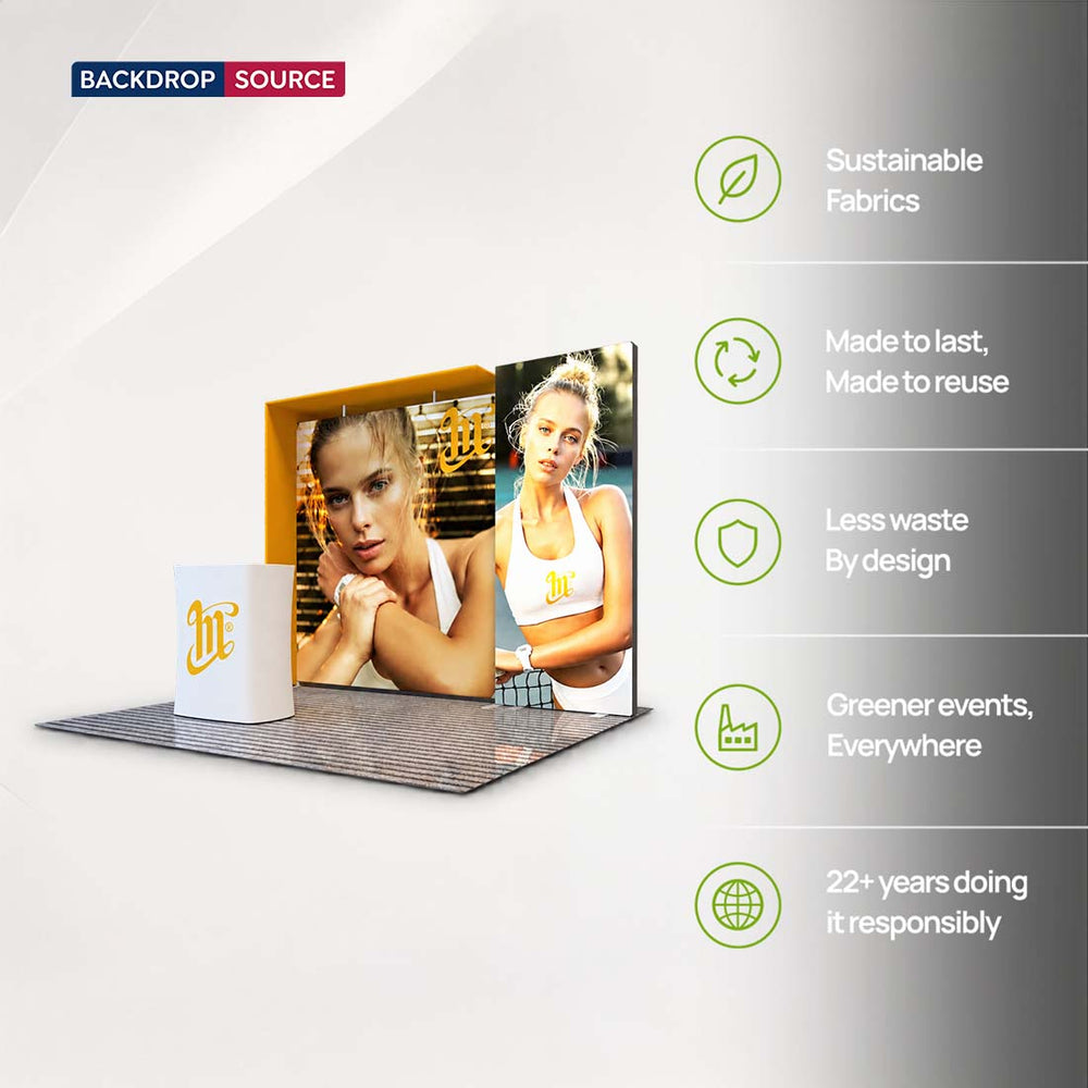 3x3m Fabric Backwall Display Kit
