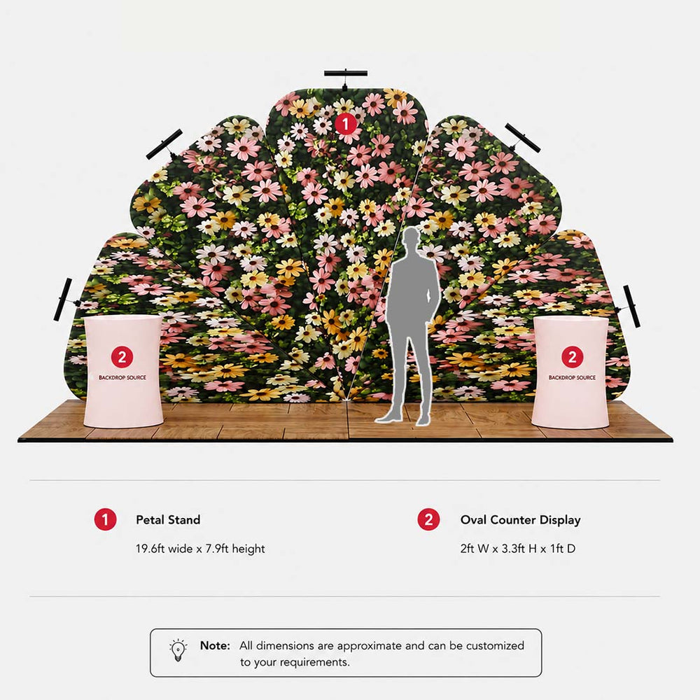 Portable Exhibit Display 3m x 6m - Model 2