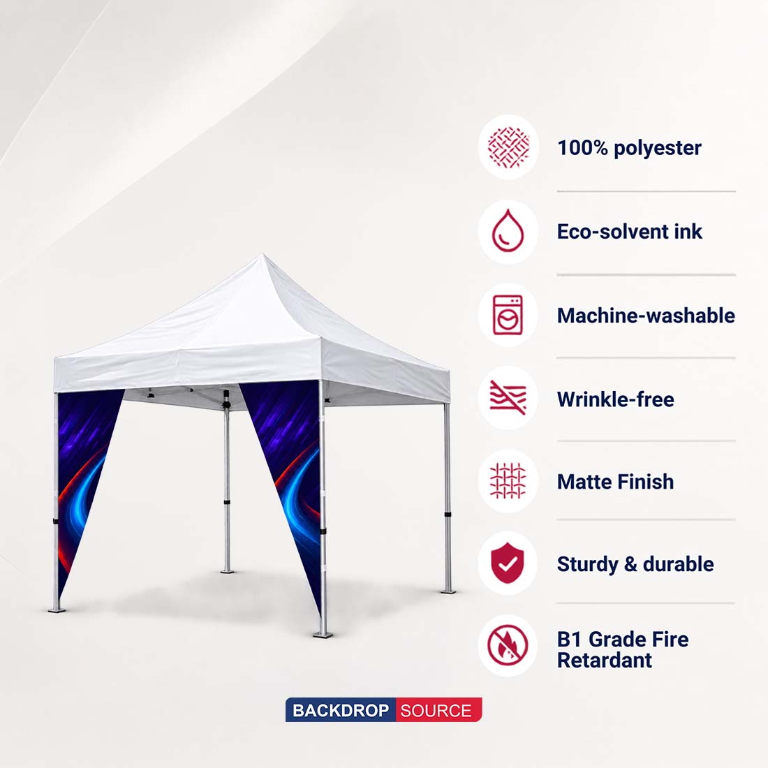 Fabric Canopy Corner Banner