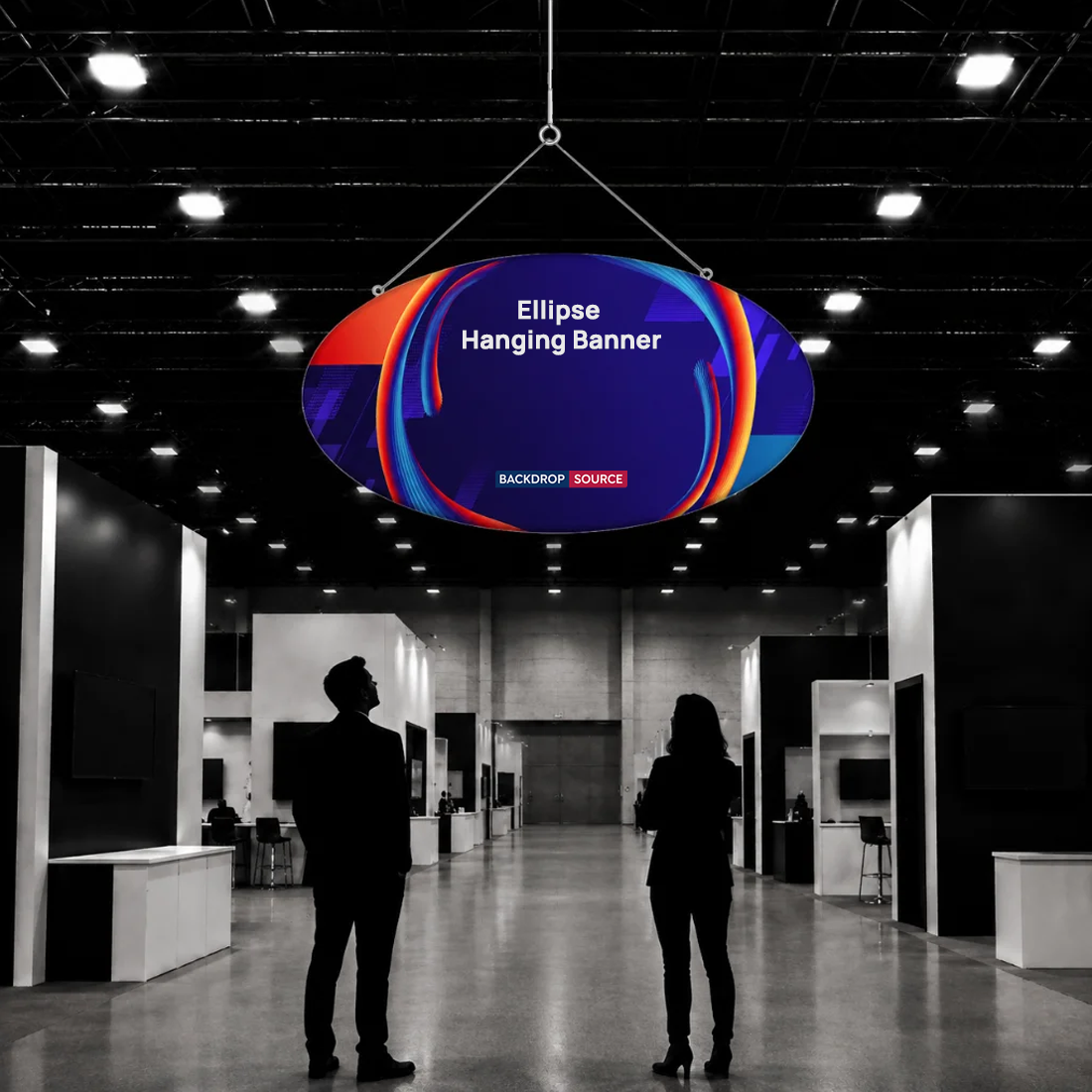 Sky Tube Ellipse Hanging Banner